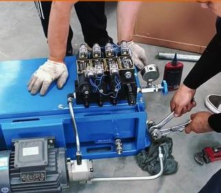 國(guó)立液壓，小型液壓站開(kāi)始制作